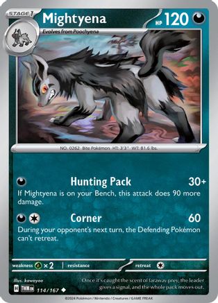 Mightyena 114/167 - SV06 Twilight Masquerade - for just $0.05! 
