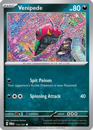 Venipede 115/167 - SV06 Twilight Masquerade - for just $0.05! 