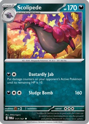 Scolipede 117/167 - SV06 Twilight Masquerade - for just $0.05! 