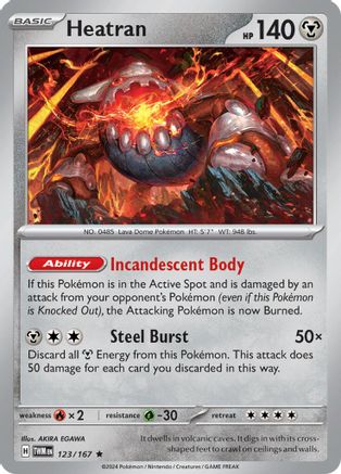 Heatran 123/167 - SV06 Twilight Masquerade Holofoil - for just $0.08! 