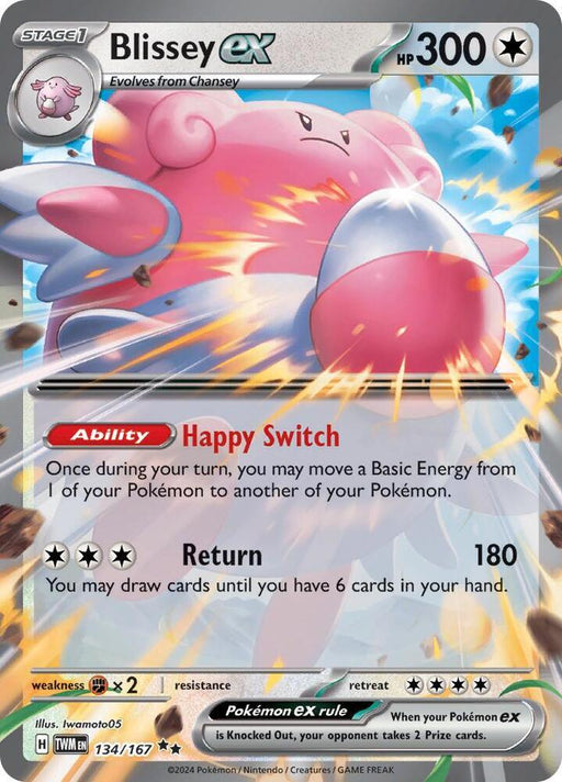 Blissey ex (134/167) [Scarlet & Violet: Twilight Masquerade] - for just $0.30! 