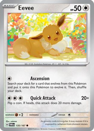 Eevee 135/167 - SV06 Twilight Masquerade - for just $0.08! 