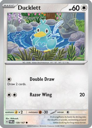 Ducklett 139/167 - SV06 Twilight Masquerade - for just $0.05! 