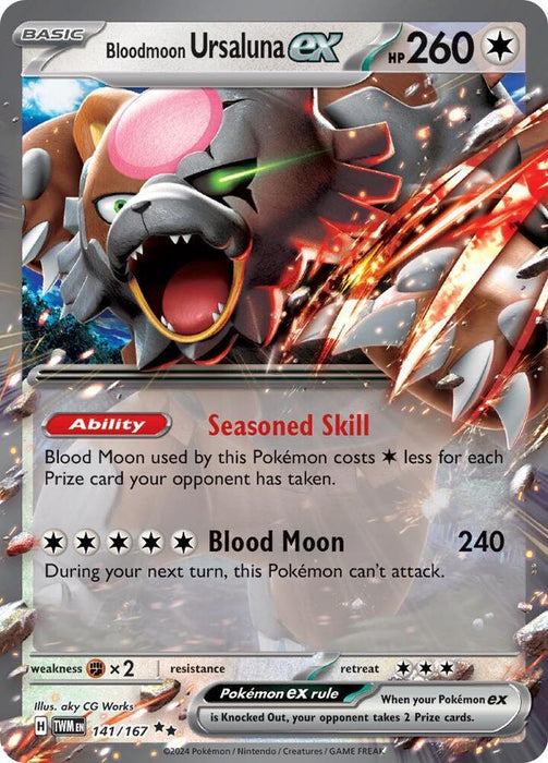 Bloodmoon Ursaluna ex (141/167) [Scarlet & Violet: Twilight Masquerade] - for just $0.90! 