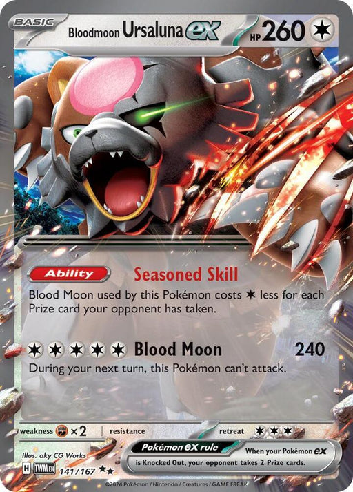 Bloodmoon Ursaluna ex (141/167) [Scarlet & Violet: Twilight Masquerade] - for just $0.90! 