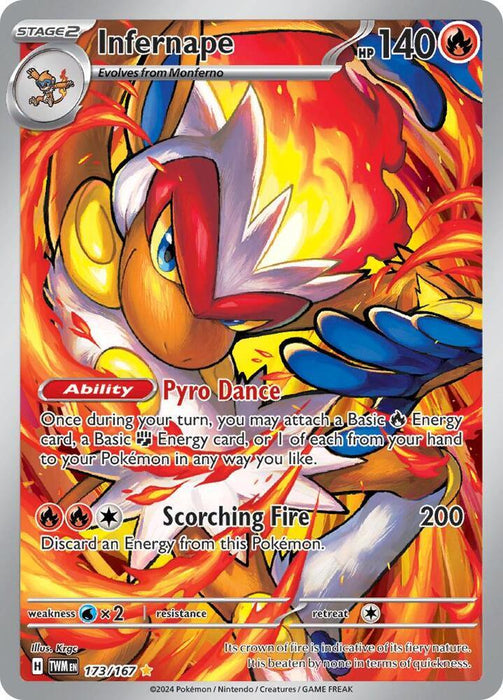 Infernape (173/167) [Scarlet & Violet: Twilight Masquerade] - for just $3.05! 