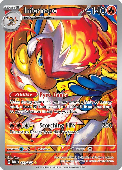 Infernape (173/167) [Scarlet & Violet: Twilight Masquerade] - for just $3.15! 