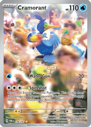 Cramorant 176/167 - SV06 Twilight Masquerade Holofoil - for just $1.62! 