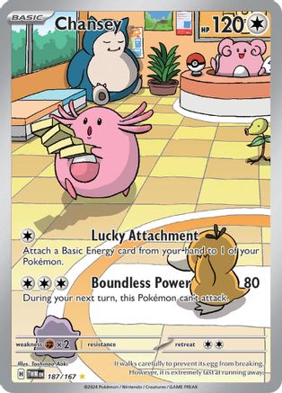 Chansey 187/167 - SV06 Twilight Masquerade Holofoil - for just $11.25! 