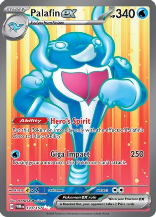 Palafin ex 193/167 - SV06 Twilight Masquerade Holofoil - for just $0.35! 