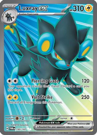 Luxray ex 195/167 - SV06 Twilight Masquerade Holofoil - for just $1.08! 