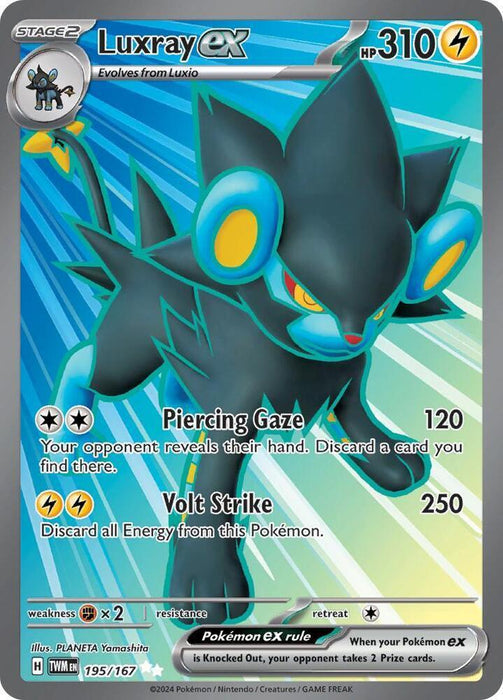 Luxray ex (195/167) [Scarlet & Violet: Twilight Masquerade] - for just $1.25! 