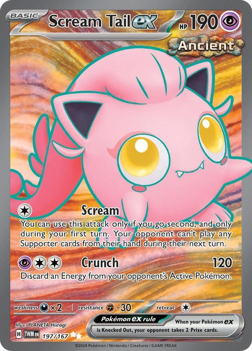 Scream Tail ex (197/167) [Scarlet & Violet: Twilight Masquerade] - for just $1.30! 