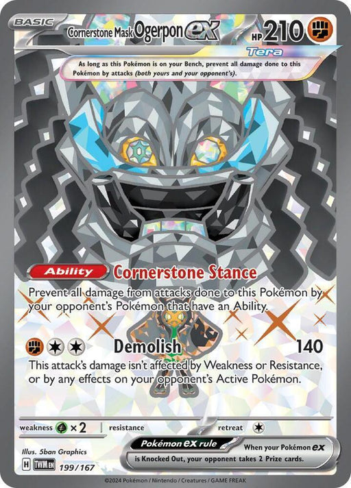 Cornerstone Mask Ogerpon ex (199/167) [Scarlet & Violet: Twilight Masquerade] - for just $1.50! 