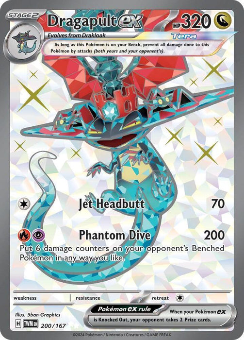 Dragapult ex (200/167) [Scarlet & Violet: Twilight Masquerade] - for just $6.60! 