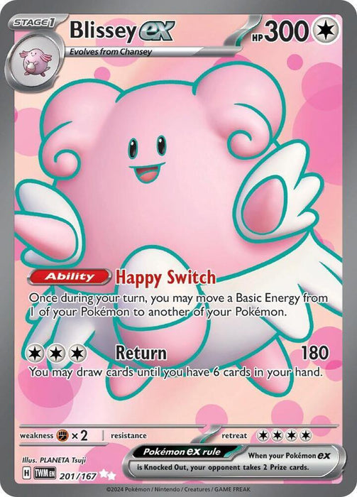 Blissey ex (201/167) [Scarlet & Violet: Twilight Masquerade] - for just $1.45! 