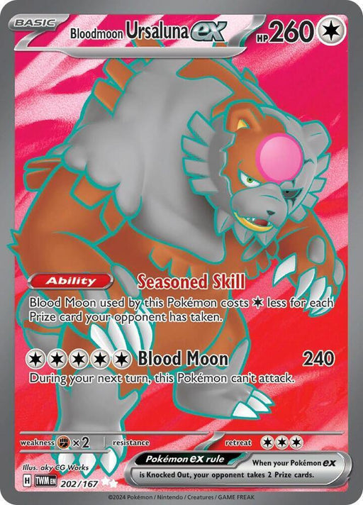 Bloodmoon Ursaluna ex (202/167) [Scarlet & Violet: Twilight Masquerade] - for just $1.15! 