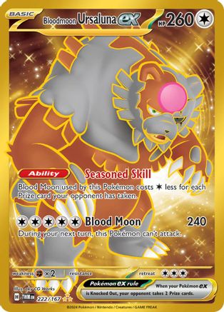 Bloodmoon Ursaluna ex 222/167 - SV06 Twilight Masquerade Holofoil - for just $4.85! 
