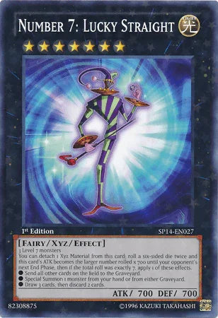 Number 7: Lucky Straight [SP14-EN027] Starfoil Rare - for just $1.70! 