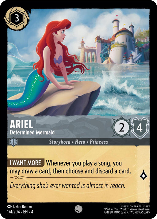 Ariel - Determined Mermaid (174/204) [Ursula's Return] - Just $0.05! Shop now at Retro Gaming of Denver