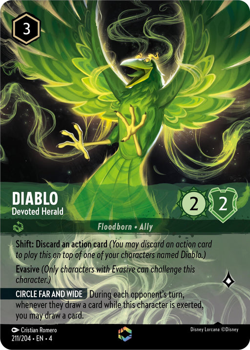 Diablo - Devoted Herald (Enchanted) (211/204) - Ursulas Return Holofoil - for just $23.91! 