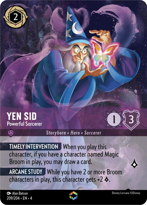 Yen Sid - Powerful Sorcerer (Enchanted) (209/204) [Ursula's Return] - Just $48.05! Shop now at Retro Gaming of Denver