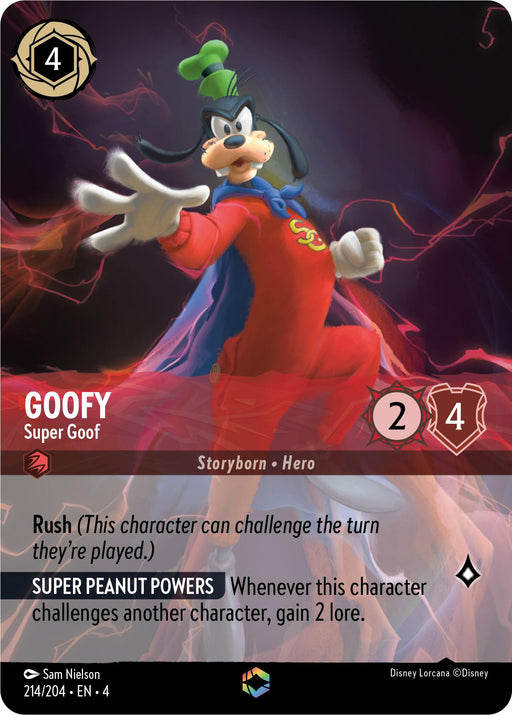 Goofy - Super Goof (Enchanted) (214/204) [Ursula's Return] - Just $24.35! Shop now at Retro Gaming of Denver