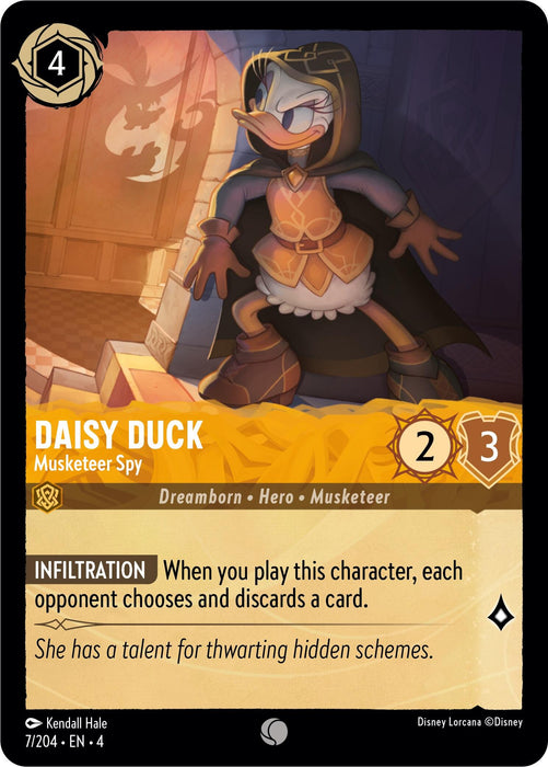 Daisy Duck - Musketeer Spy (7/204) [Ursula's Return] - Just $0.05! Shop now at Retro Gaming of Denver