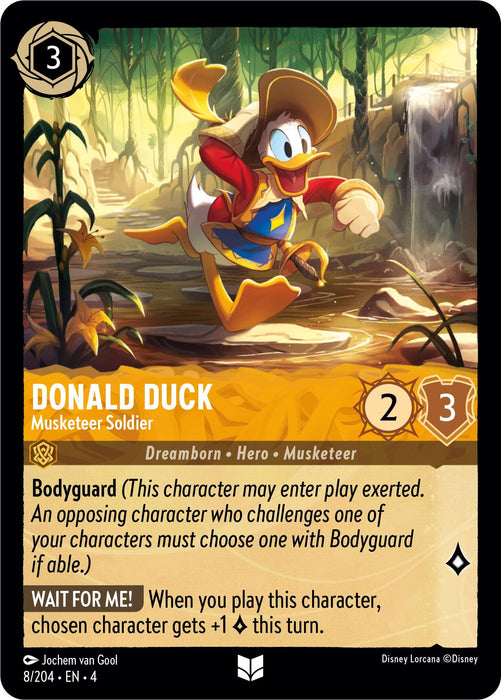 Donald Duck - Musketeer Soldier (8/204) [Ursula's Return] - Just $0.10! Shop now at Retro Gaming of Denver