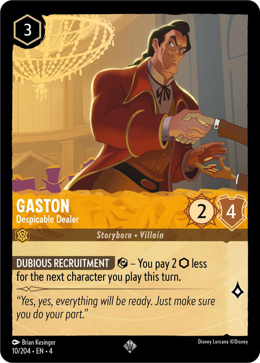 Gaston - Despicable Dealer (10/204) [Ursula's Return] - Just $0.15! Shop now at Retro Gaming of Denver