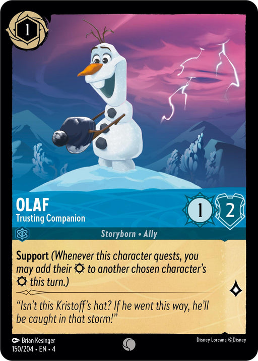 Olaf - Trusting Companion (150/204) [Ursula's Return] - Just $0.03! Shop now at Retro Gaming of Denver