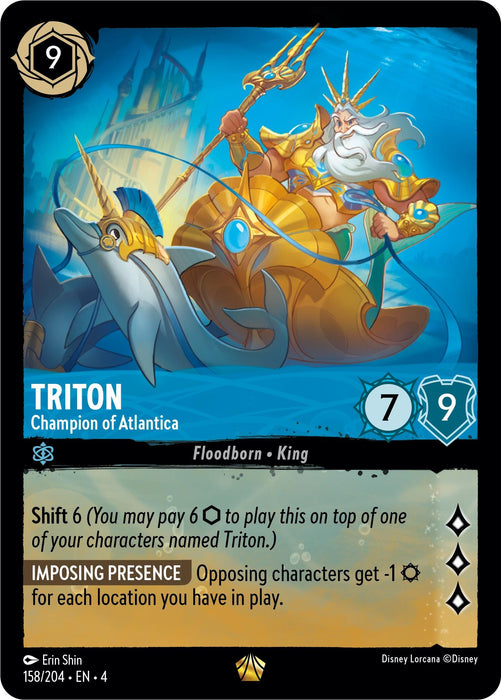 Triton - Champion of Atlantica (158/204) [Ursula's Return] - Just $0.75! Shop now at Retro Gaming of Denver