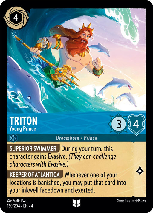 Triton - Young Prince (160/204) - Ursulas Return - for just $0.03! 