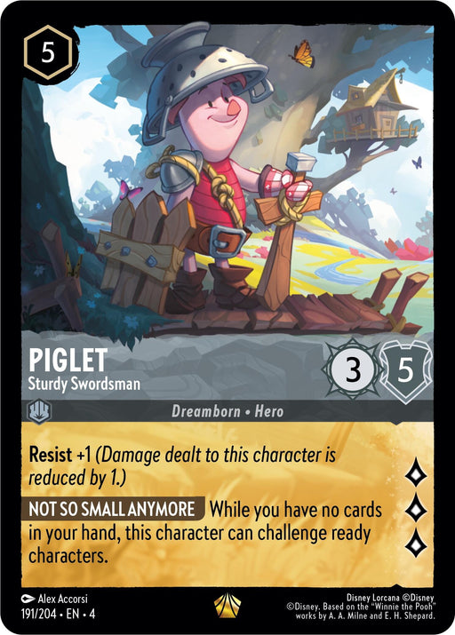 Piglet - Sturdy Swordsman (191/204) [Ursula's Return] - Just $1.05! Shop now at Retro Gaming of Denver