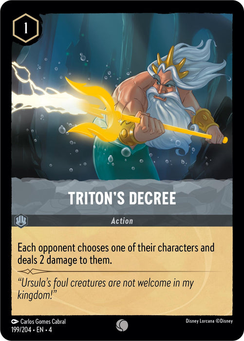 Triton's Decree (199/204) [Ursula's Return] - Just $0.10! Shop now at Retro Gaming of Denver