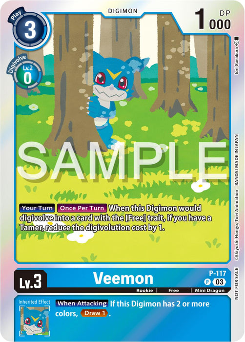 Veemon [P-117] (Beginning Observer Pre-Release) [Promotional Cards] - Just $0.09! Shop now at Retro Gaming of Denver