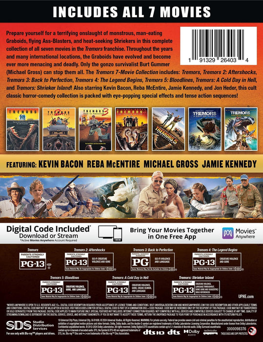Tremors 7-Film Collection - Limited Edition Glow in the Dark Steelbook (Blu-ray + Digital) - for just $34.99! 