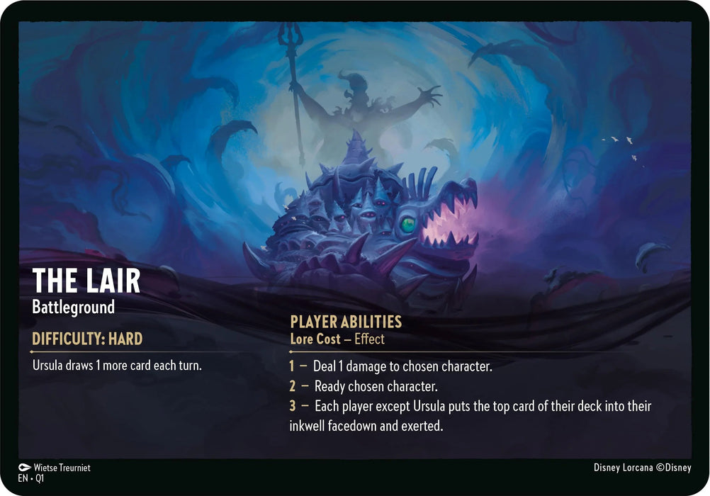 The Lair // Infinite Wrath - Battleground (Oversized) [Illumineer's Quest: Deep Trouble] - for just $0.40! 