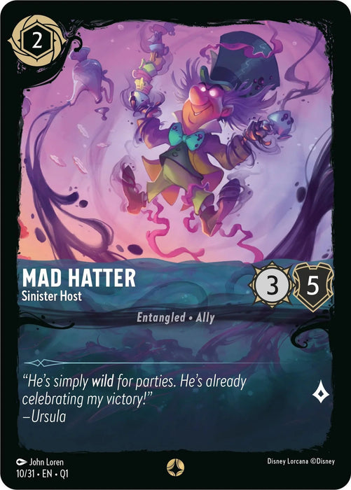 Mad Hatter - Sinister Host (10/31) [Illumineer's Quest: Deep Trouble] - for just $0.15! 