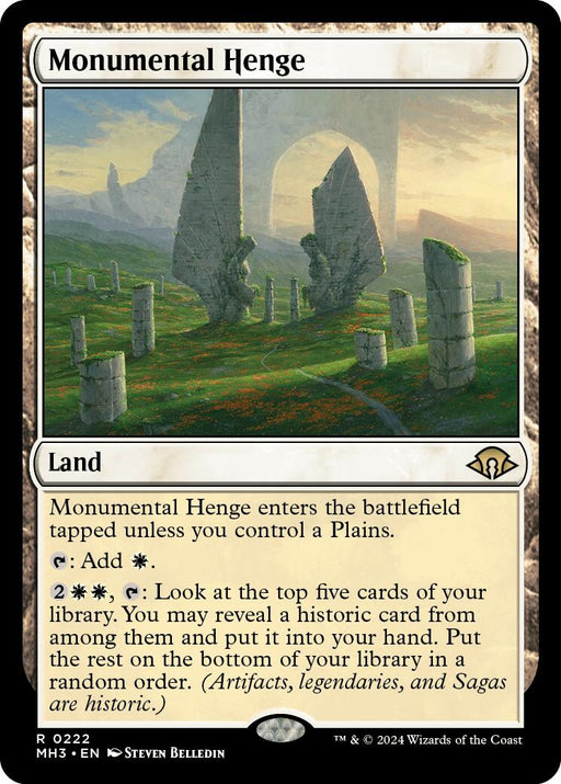 Monumental Henge [Modern Horizons 3] - Just $0.25! Shop now at Retro Gaming of Denver