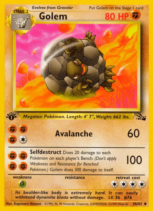 Golem (36/62) [Fossil 1st Edition] - for just $1.50! 