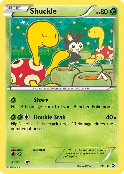 Shuckle (3/113) [Black & White: Legendary Treasures] - for just $3.05! 