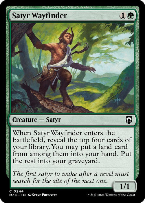 Satyr Wayfinder [Modern Horizons 3 Commander] - Just $0.02! Shop now at Retro Gaming of Denver