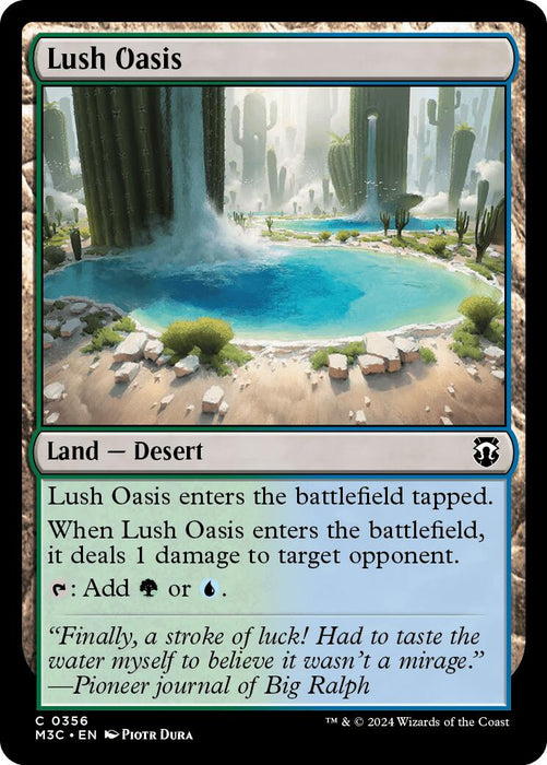 Lush Oasis [Modern Horizons 3 Commander] - Just $0.10! Shop now at Retro Gaming of Denver