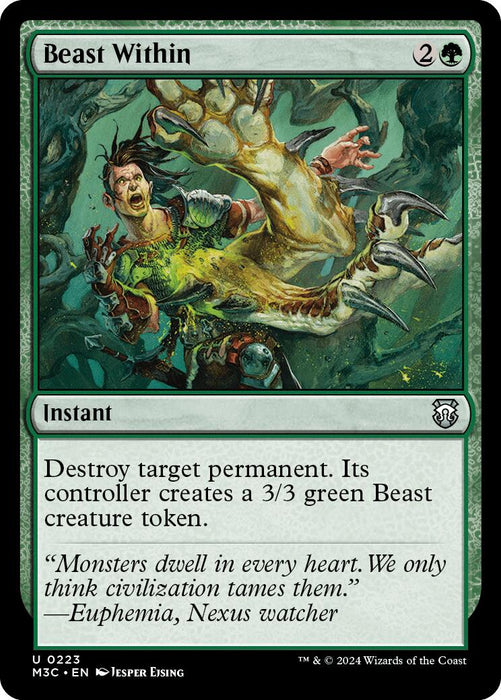 Beast Within [Modern Horizons 3 Commander] - Just $0.40! Shop now at Retro Gaming of Denver