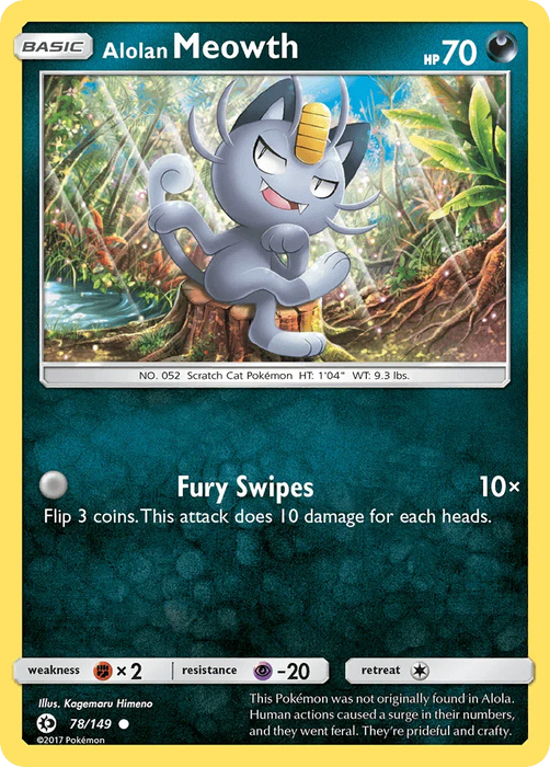 Alolan Meowth (78/149) [Sun & Moon: Base Set] - for just $0.10! 