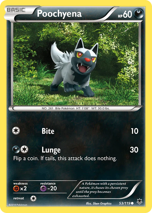 Poochyena (53/119) [XY: Phantom Forces] - for just $0.20! 