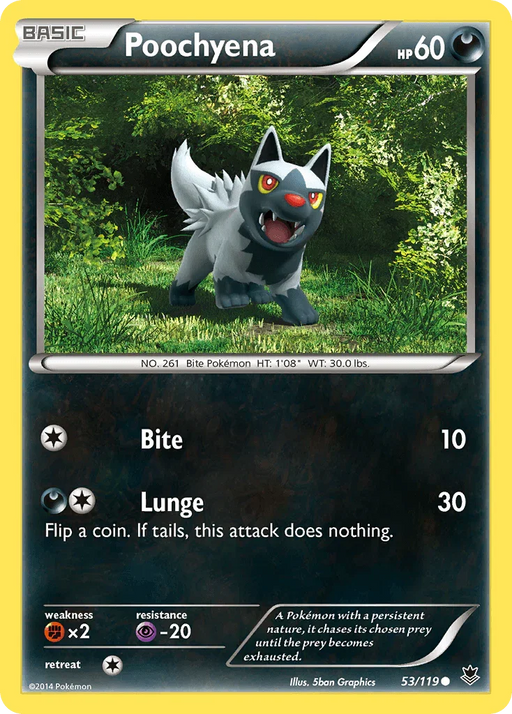 Poochyena (53/119) [XY: Phantom Forces] - for just $0.15! 