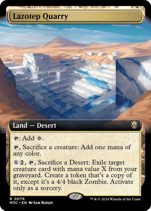 Lazotep Quarry (Extended Art) (Ripple Foil) [Modern Horizons 3 Commander] - Just $5.50! Shop now at Retro Gaming of Denver