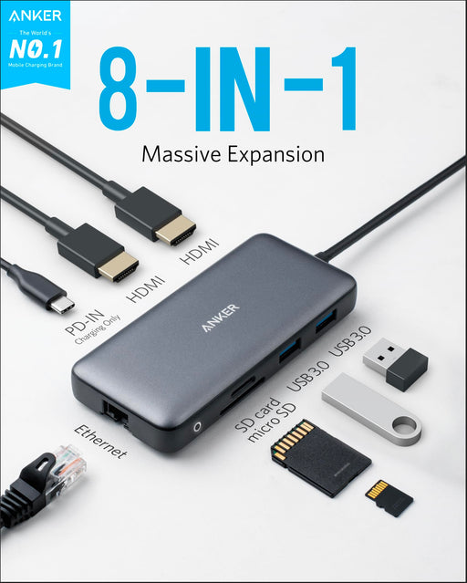 Anker <b>553</b> USB-C Hub (8-in-1) - for just $53.99! 
